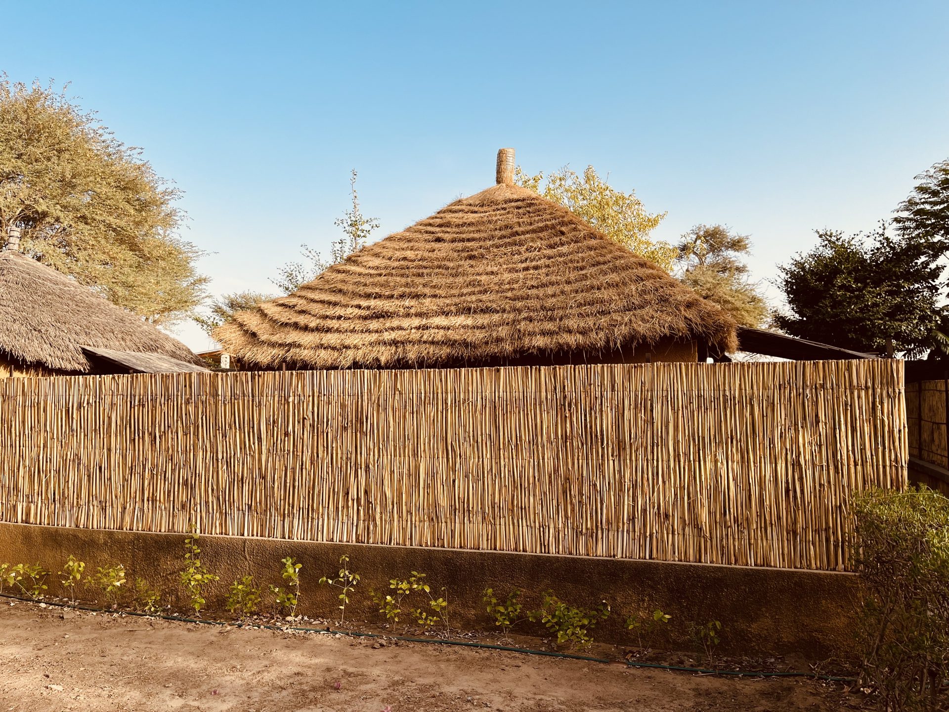 Case sérère traditionnelle à toit de chaume